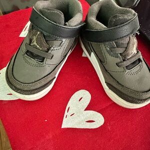 Jordan Kids Black and White Sneakers